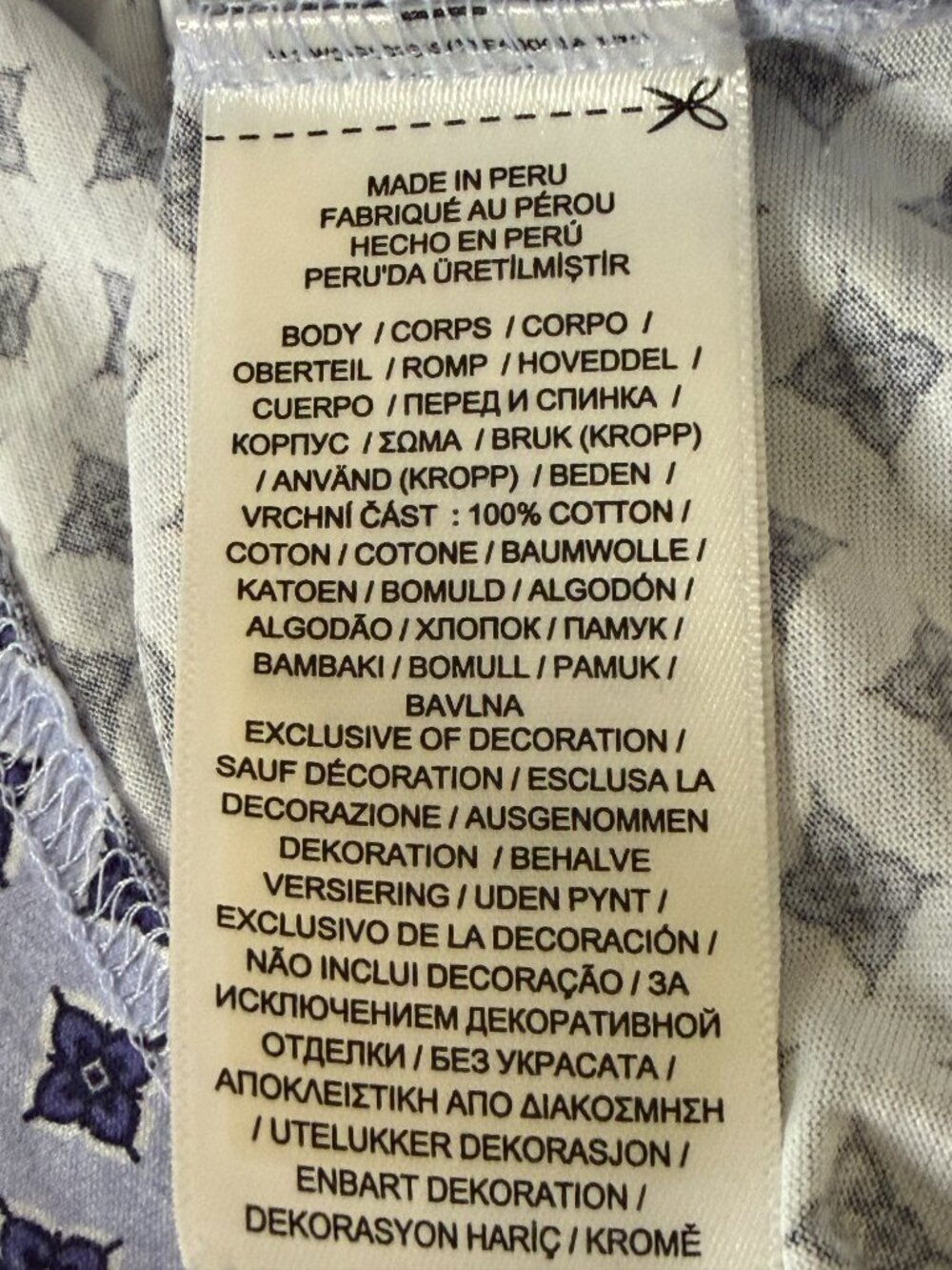 Polo Golf Ralph Lauren Mens Shirt Top Geometric Blue XL - Picture 8 of 9